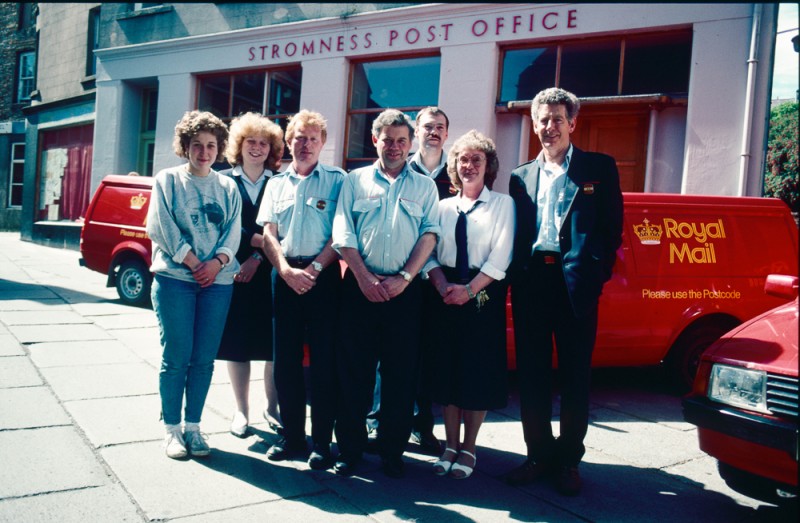 Post office staff outside what was then the post office in Victoria Street. © Estate of Keith Allardyce