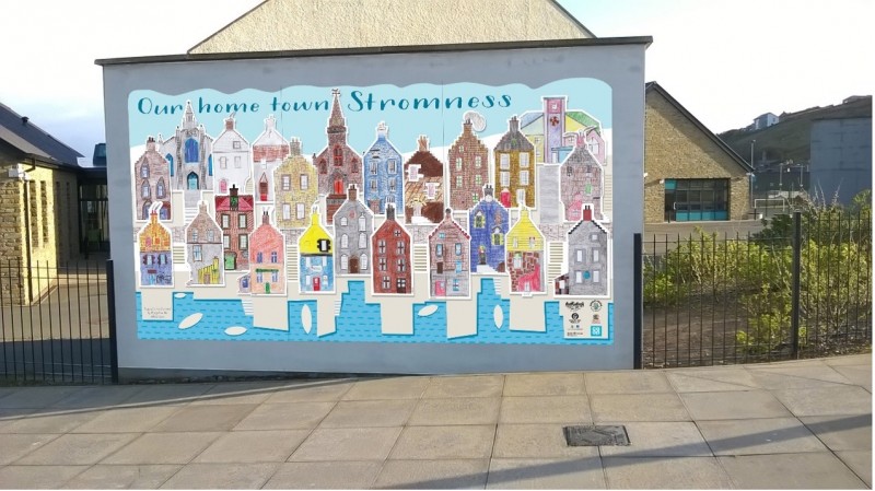 Our Hometown Stromness mural. Image credit: Stromness Museum